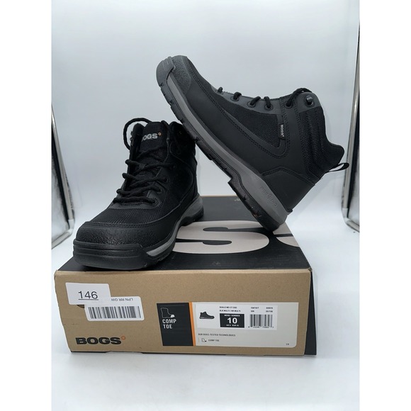 Bogs Comp Toe Waterproof Shale MD CT WP Black Multi size 10